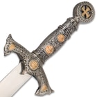 Tomahawk Crusader Cruciform Short Sword With Sheath - Stainless Steel Blade, Metal Handle And Guard, Historically Inspired - Length 14 1/2"