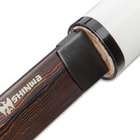 Shinwa SatinSting Handmade Shirasaya / Samurai Sword - Exclusive Hand Forged Black Damascus Steel; White Hand Lacquered Hardwood; Sleek Style, Ninja Stealth - Functional, Battle Ready, Full Tang Tanto