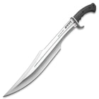 Honshu Spartan Sword And Sheath - D2 Tool Steel Blade, Grippy TPR Handle, Stainless Steel Guard - Length 23”