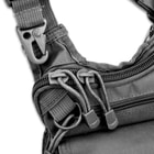 M48 Sentinel Concealed Carry / Multipurpose Bag, Adjustable Sling / Strap - 600D Polyester - Discreet Back Panel Weapon / Pistol Compartment, Elastic Sleeve; Multiple Accessory Compartments, Clips 