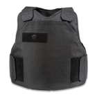 The Bulletproof Vest VP3 Level IIIA has a Velcro strip for a name-tag.