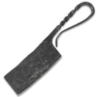 A side view of the forged cleaver