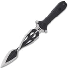 The handle scales are crafted of injection-molded nylon fiber with a grooved EDM surface texture for a slip-free grip.