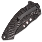 Black Legion Primordial Heat Pocket Knife - Stainless Steel Blade, Assisted Opening, Anodized Aluminum Handle, Pocket Clip
