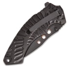 Black Legion Primordial Sunset Pocket Knife - Stainless Steel Blade, Assisted Opening, Anodized Aluminum Handle, Pocket Clip