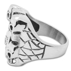 Twisted Roots Skull Guard Cross Ring