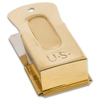 Military Cricket Clicker Clacker - Solid Brass And Steel Construction, Replica, Stamped With U.S. - Dimensions 2 1/4”x 1”x 5/8”