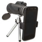 Monocular Telescope For Cell Phone With Tripod - 12X50, Night Vision, Water-Resistant, High-Definition Images, Lens Cover