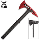 M48 Cardinal Sin Tactical Tomahawk Axe With Snap-On M48 Sheath - Hawk Axe, Cast Stainless Steel Blade, Fiberglass Handle - Length 15”
