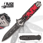 Black Legion Red Dragon Flashlight Pocket Knife