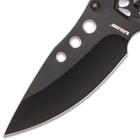 Black Legion Primordial Mist Pocket Knife - Stainless Steel Blade, Assisted Opening, Anodized Aluminum Handle, Pocket Clip