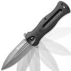 Shinwa Ganjo Black G10 Pocket Knife - 3Cr13 Stainless Steel Blade, Black G10 Handle Scales, Ball Bearing, Pocket Clip