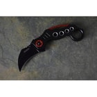 Combat Karambit Spring Assisted Opening Knife Black and Red