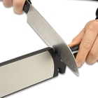 Sharpening a knife with the Max Edge Sharpener