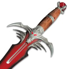 Fantasy Sword Red And Black With Display Plaque