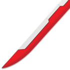 League Of Legends Red And Silver Sword And Sheath - Stainless Steel Two-Toned Blade, Metal And Plastic Handle - 39” Length