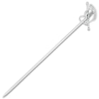 A view of the full length of the rapier sword