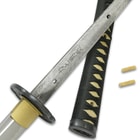 Shikoto Touchstone Handmade Wakizashi / Samurai Sword - Hand Forged Clay Tempered T10 High Carbon Steel - Ray Skin; Iron Tsuba; Certificate of Authenticity - Functional, Full Tang, Battle Ready