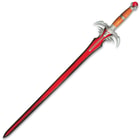 Fantasy Sword Red And Black With Display Plaque