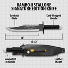 Rambo II Stallone Signature Edition Knife With Survival Kit