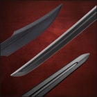 Close up image of the blades on the Training Spartan, Katana, and Viking Sword included in the Warrior's Journey Bundle.