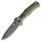 Close up image of Mini Claymore Knife open.