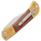 Gold Vanguard Elite Auto Knife closed