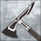M48 Liberator Infantry Tomahawk With Sheath - Cast Stainless Steel Head, Black Oxide Coating, Injection Molded Nylon Handle - Length 15 3/4”