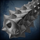 Night Watchman Law Enforcement Thumper - Solid One-Piece Polypropylene Construction, Spiked Pommel - Length 20”