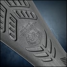 Night Watchman Blackjack Slapper - Solid TPR Rubber Construction, Molded Texture, Genuine Leather Handle Strap - Length 10”
