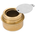 Trailblazer Brass Alcohol Burner With Screw-On Lid 