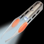 Trail Tweezer - Stainless Steel Construction, Rubber Finger Pads, Integrated LED Light - 3 3/4” Length