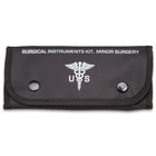 Elite Stainless Steel Surgical Set In Black Pouch - Stainless Steel Tools, Surgical Supplies, MOLLE Compatible
