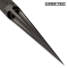 Viper-Tec Black Mini Pike Tri-Dagger - 8Cr13 Stainless Steel Blade And Handle, Black Finish, Lanyard Hole - Length 6”