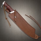 Gil Hibben IV Combat Machete Knife with Leather Sheath