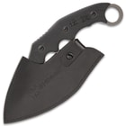 Shinwa Yaobai Ulu Knife And Sheath - 3Cr13 Stainless Steel Blade, Non-Reflective Finish, G10 Handle Scales - Length 7 3/4”