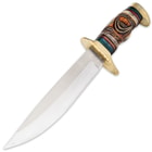 Timber Rattler Whispering Winds Bowie Knife Genuine Bone Fixed Blade