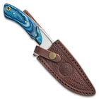 Timber Rattler Blue Pakkawood Skinning Knife