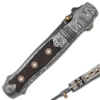 Timber Wolf Mosaic Damascus Stiletto Pocket Knife