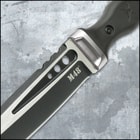 M48 Highland Scottish Dirk With Sheath - Cast Stainless Steel Blade, Black Oxide Coated, TPR Handle, Stainless Steel Pommel And Guard, Lanyard Hole - Length 15 1/8”