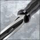 United Cutlery Cyclone Boot Knife With Custom Vortec Sheath - Cast Stainless Steel Blade, Piercing Point, Reinforced Nylon Handle - Length 10 1/2”