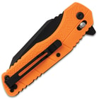 SOA Nomad EDC Wharncliffe Folding Knife Orange Nylon Handle
