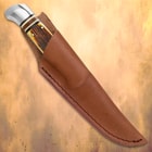 Kissing Crane Amber Bone Hunter Knife