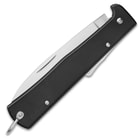 Kriegar Helden Rand Kat Knife - Carbon Steel Lockback Pocket Knife - Historical German Military Reproduction - Lightweight Steel Handle, Slim Profile, Lanyard Loop - WWI WWII Army - 4 1/4" Closed