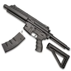 Umarex Steel Strike BB Rifle - .177 Caliber, 400 FPS, Six-Round Burst Mode, Flip-Up Sights, Multi-Position Stock, Drop-Free Magazine