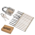 Secure Pro Practice Padlock and 15-Piece Lock Pick Set