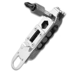Trailblazer Torque Driver Multi-Tool With Flashlight - Four Hex Bits, Wrenches, Bottle Opener, Angle Driver, Carabiner - Length 3 3/4”