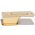 Military Cricket Clicker Clacker - Solid Brass And Steel Construction, Replica, Stamped With U.S. - Dimensions 2 1/4”x 1”x 5/8”