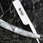 Kriegar Pearl Razor Folding Knife with Elegant ScrollWork