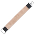 Kriegar Double Sided Hanging Strop - Smooth Buffalo Leather, Coarse Suede - Swivel Hook - Yields Sharpest Blade Edges Possible - Great for Pocket Knives, Straight Razors & More - 2" x 18"